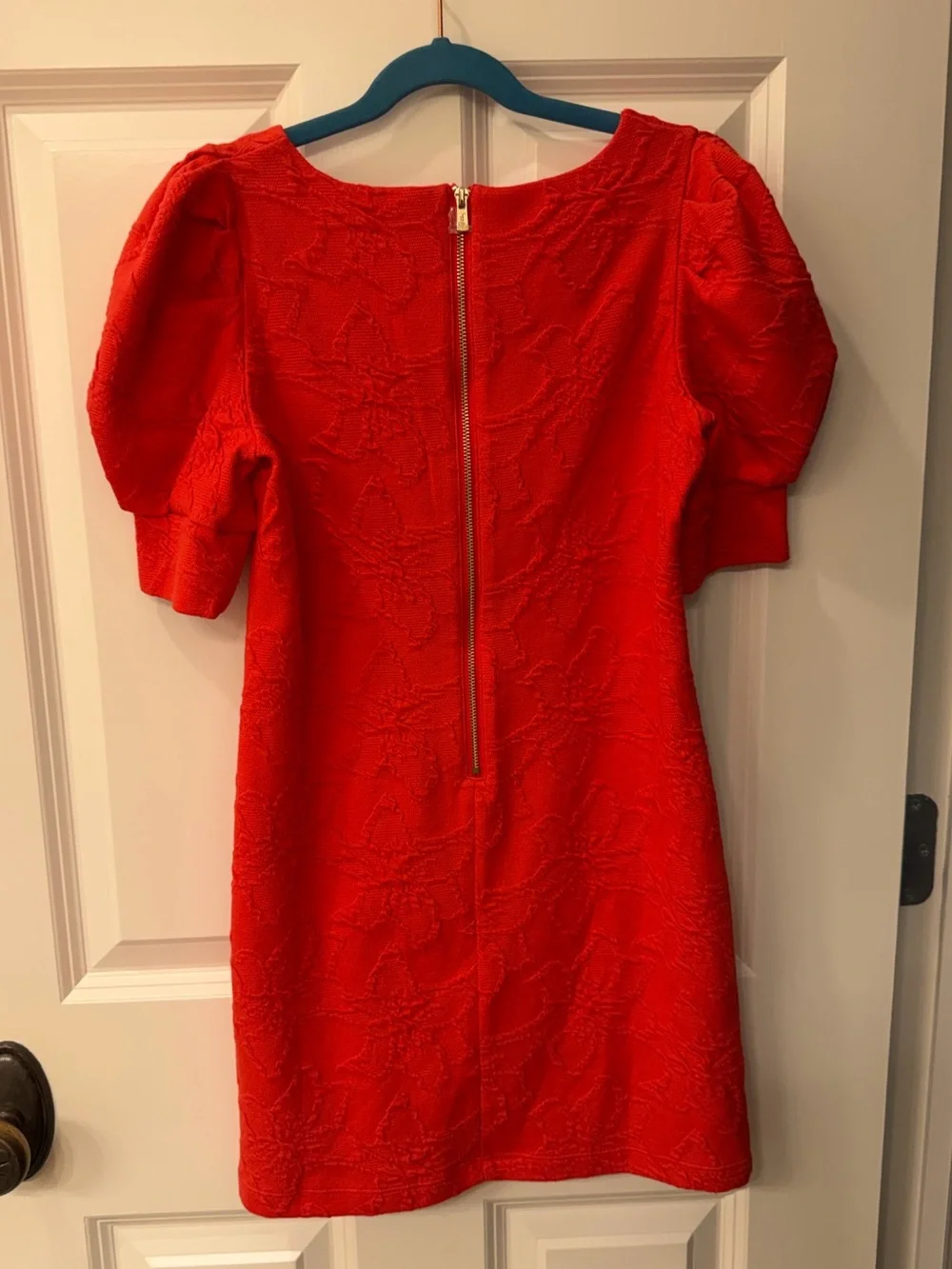 Lilly Pulitzer Bright Red Puff-Sleeve Kids Dress - NWOT
